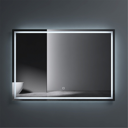 Baie - Oglinda LED Spiegel02 cu dezaburire, 40-140 cm, lumina calda si rece, montare orizontala sau verticala, memorie