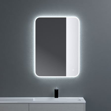Baie - Oglinda LED Spiegel03 cu dezaburire, 40-140 cm, lumina calda si rece, montare orizontala sau verticala, memorie