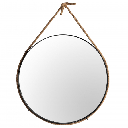 Oglinzi - Oglindă rotundă 60 CM LOFT BLACK MSJ-60B