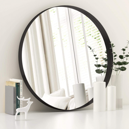 Oglindă rotundă Loft 39 cm Negru JZ-01 [8]