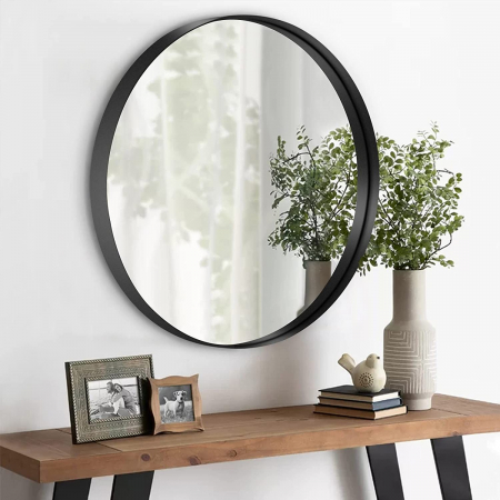 Oglindă rotundă Loft 39 cm Negru JZ-01 [2]