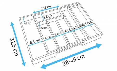 Organizator pentru sertare extensibil [1]