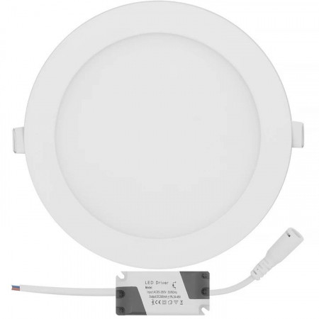 Corpuri de iluminat - PANOU LED rotund alb 12W