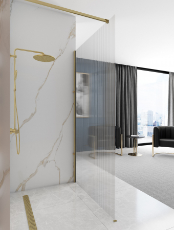 Paravan Aero Intimo Gold Brush, 90-120 cm, auriu periat [4]