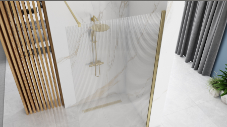 Paravan Aero Intimo Gold Brush, 90-120 cm, auriu periat [3]