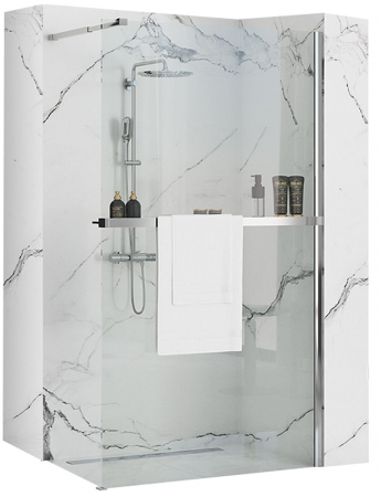 Paravane duș WALK-IN - Paravan Aero N + Evo, 70-120 cm, crom