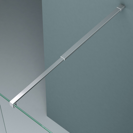 Paravan Astra 02K, 50-160 cm, crom, sticla securizata 10 mm transparenta [2]