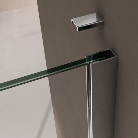 Paravan Astra BL, 70-110 cm, crom, sticla securizata 8 mm transparenta [3]