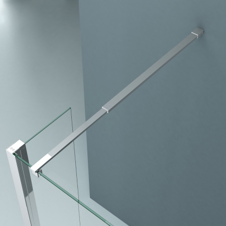Paravan Astra DL, 50-140 cm, crom, sticla securizata 8 mm transparenta [7]