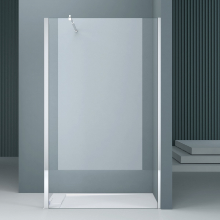 Paravan Astra DL, 50-140 cm, crom, sticla securizata 8 mm transparenta [1]