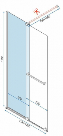 Paravan Cortis Gold, 100-120 cm, auriu [5]