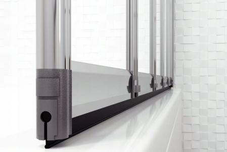 Paravan de cadă Idea, pliabil, 120 cm, crom [5]