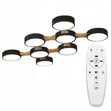 Corpuri de iluminat - PLAFON NEGRU APP525-8C