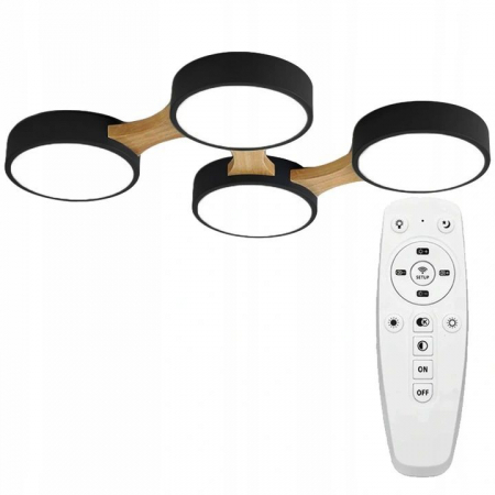 Lustre si pendule - PLAFON NEGRU APP527-4C