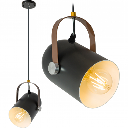 Lustre si pendule - PLAFON NEGRU CU BANDĂ APP305-1CP