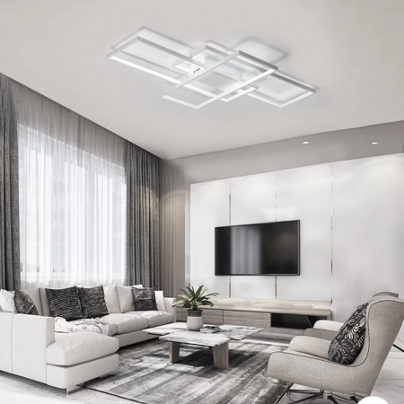 Plafoniera moderna LED + TELECOMANDA WHITE APP660 [6]