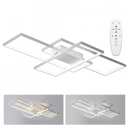 Plafoniera moderna LED + TELECOMANDA WHITE APP660 [1]