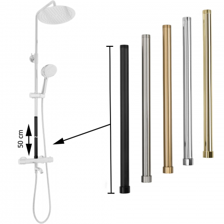 Prelungire coloana duș GOLD 50cm [4]