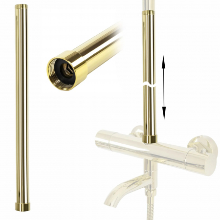 Profile și Piese de duș - Prelungire coloana duș GOLD 50cm