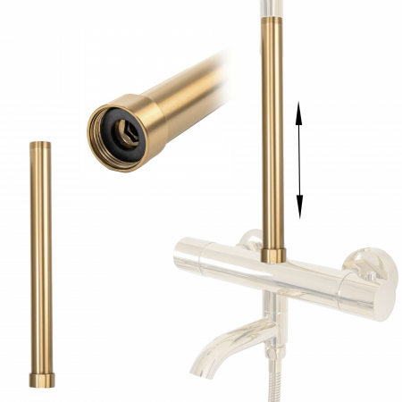 Prelungire coloana duș GOLD BRUSH  30cm [0]