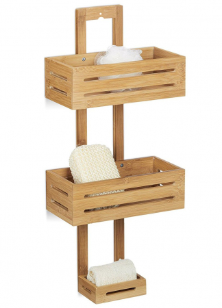 Rafturi și decorațiuni perete - Raft de baie BAMBUS 392591