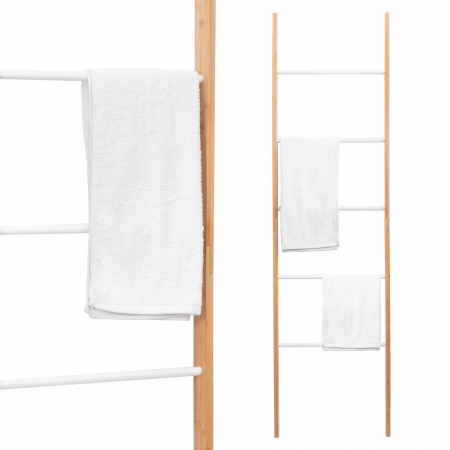 Rafturi și decorațiuni perete - Raft pentru carti înalt BAMBUS 186cm