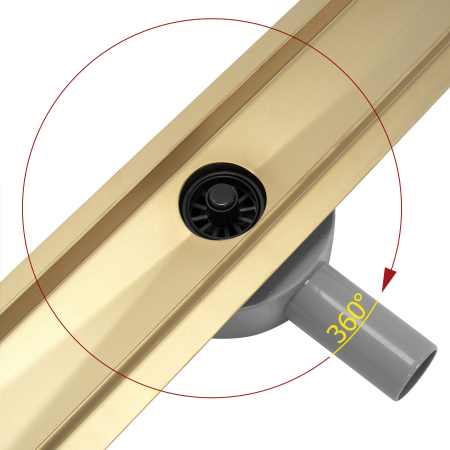 Rigola Neox Pro Brush Gold, 60-90 cm, auriu periat [1]