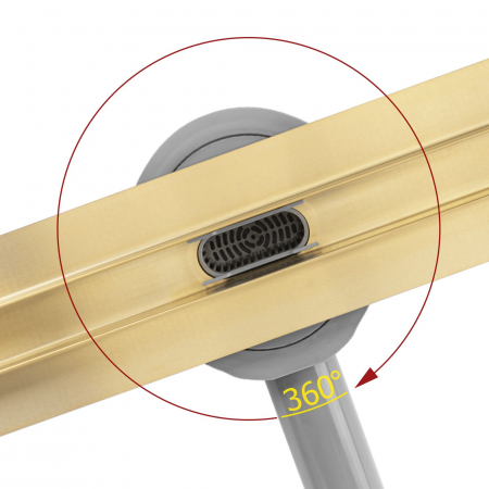 Rigola Neox Slim Pro Brush Gold, 60-90 cm, auriu periat [1]