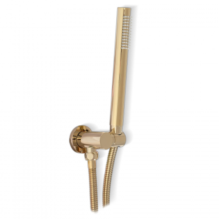 Set de dus incastrabil Lungo L. Gold Auriu + Box, anti calcar, auriu, montaj incastrat [3]