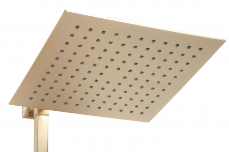 Set de dus Jack Brushed Gold, anti calcar, auriu, montaj pe perete [5]