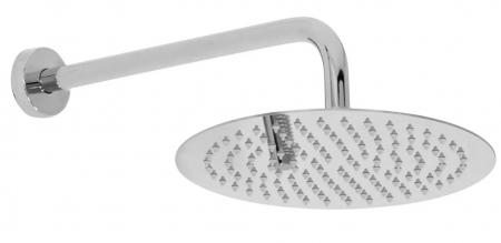Set de dus Lungo Crom cu Box, anti calcar, crom, montaj incastrat [2]