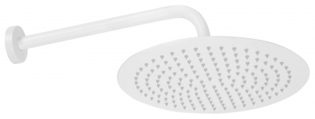 Set de dus Lungo White + Box, anti calcar, alb, montaj incastrat [3]