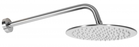 Set de dus nichel periat Inox + Box, anti calcar, nichel, montaj incastrat [2]
