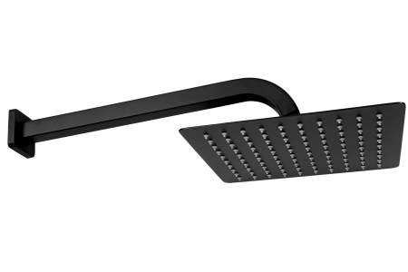 Set de dus Orix Black Box, anti calcar, negru, montaj incastrat [4]