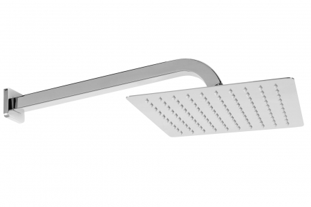 Set de dus Orix Chrome Box, anti calcar, crom, montaj incastrat [3]