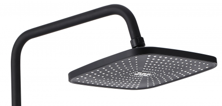 Set de dus Storm Black Matt, anti calcar, negru, montaj pe perete [3]