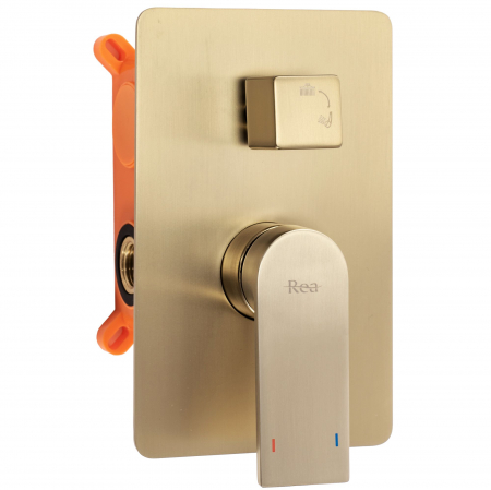 Set de dus Verso Auriu Periat Cu Box, anti calcar, auriu, montaj incastrat [1]