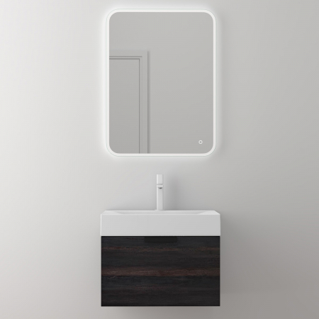 Set mobilier baie Lonato cu lavoar compozit, 60 cm, alb, stejar, antracit, gri, cu sau fara oglinda LED, Soft Close, suspendat [4]