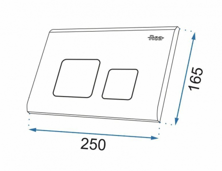 Set rezervor incastrat Rea cu clapeta H neagra [9]