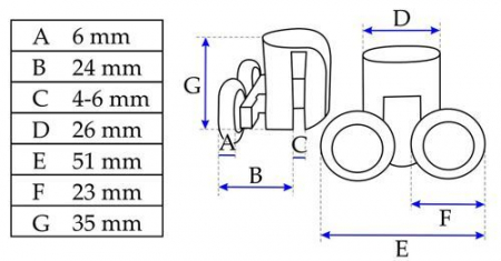 Set role universale pentru cabinele de dus Rea [6]