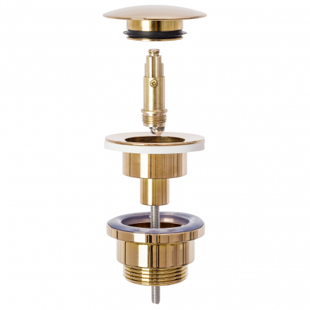 Sifon lavoar universal Auriu Roz + dop tip Click-Clack [3]