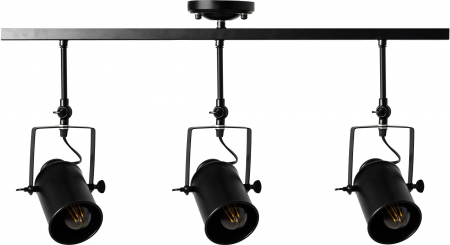 Lustre si pendule - Spotlight lampă mobilă spot tavan triplu negru E27 APP487-3C