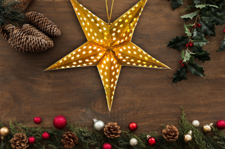 Steaua de hârtie cu LED SY-002 45cm [11]