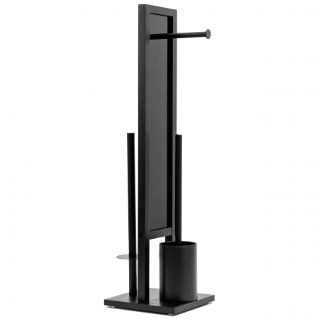 Suport pentru role de toaletă din bambus Black 321502 [1]