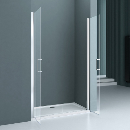 Usa dus Astra 24K, 80-140 cm, crom, batanta, sticla securizata 6 mm transparenta [1]