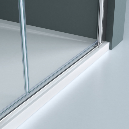 Usa dus Astra 24K, 80-140 cm, crom, batanta, sticla securizata 6 mm transparenta [3]