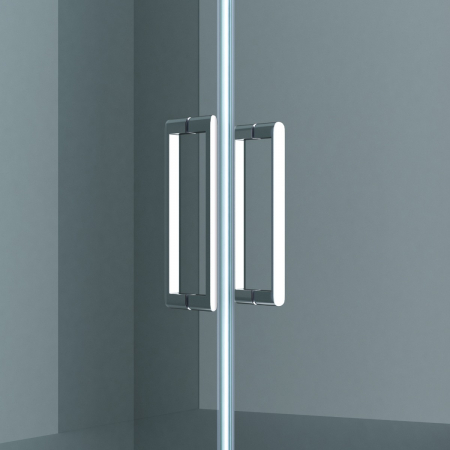Usa dus Astra 24K, 80-140 cm, crom, batanta, sticla securizata 6 mm transparenta [5]