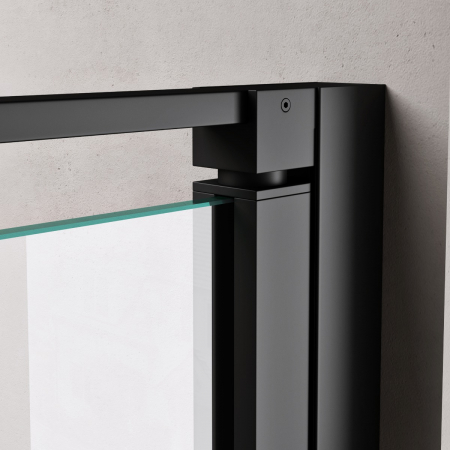 Usa dus Astra 66K, 90-120 cm, crom sau negru, batanta, sticla securizata 8 mm transparenta [6]