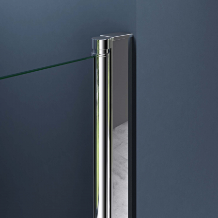 Usa dus Astra T26, 70-100 cm, crom, pliabila, stanga sau dreapta, sticla securizata 6 mm transparenta [6]
