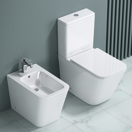 Vas bideu Astra-D112 alb 550x360x410mm, montaj pe podea, ceramic cu preaplin [5]
